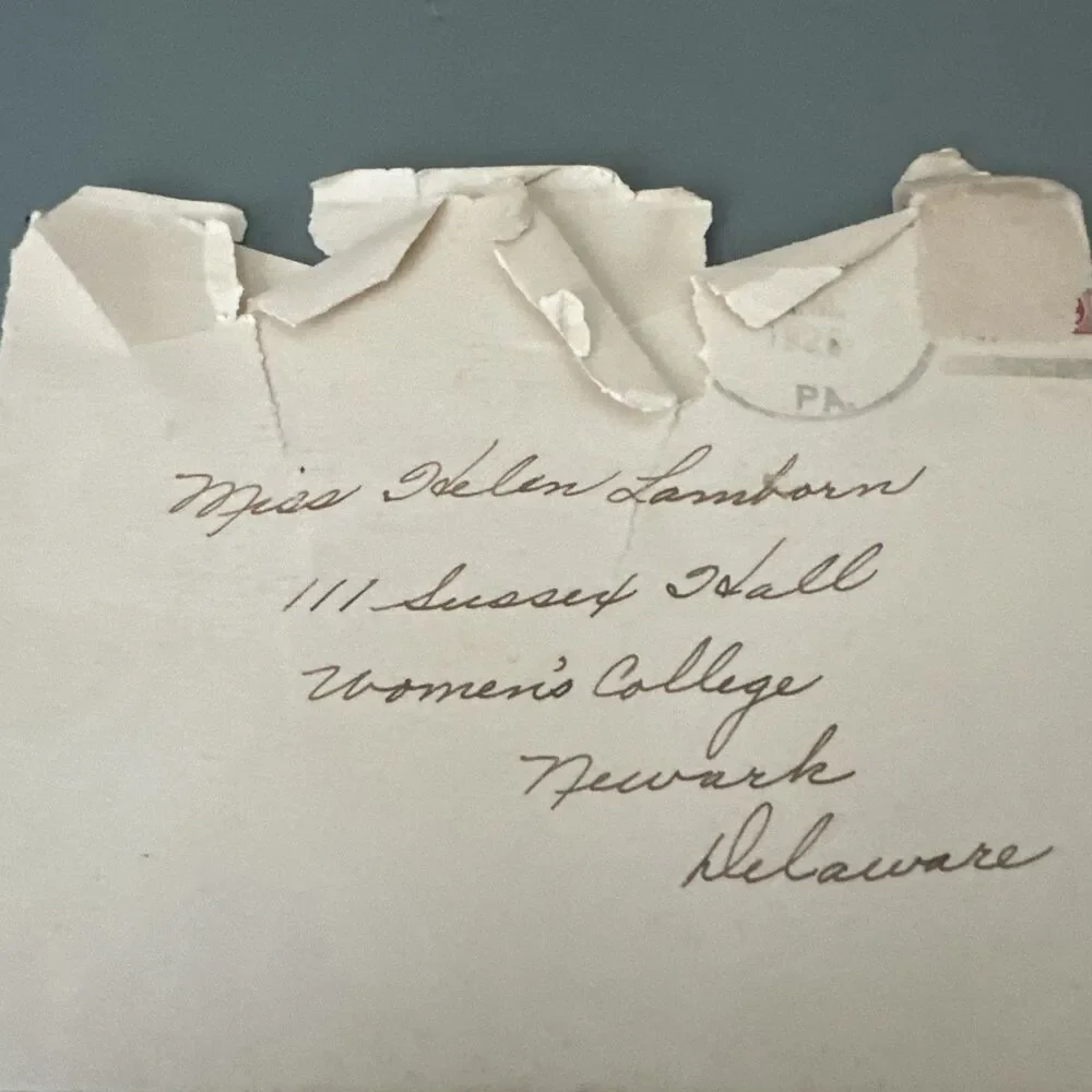 Vintage Burlap Pillow Organza Ruffles  Handwritten Letter Shabby Chic Farmhouse